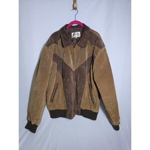 Scully Leather Mens Western Boar Suede Rodeo Jacket Cafe Brown/Chocolate